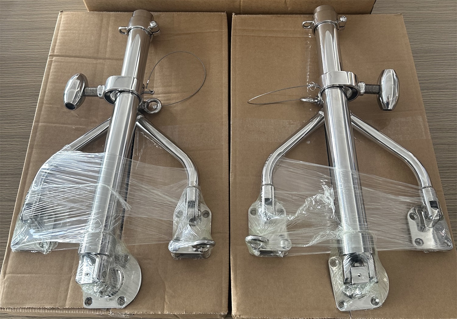 Paslanmaz çelik WISHBONE OUTRIGER tabanları Balık tutma çubuğu tutucusu